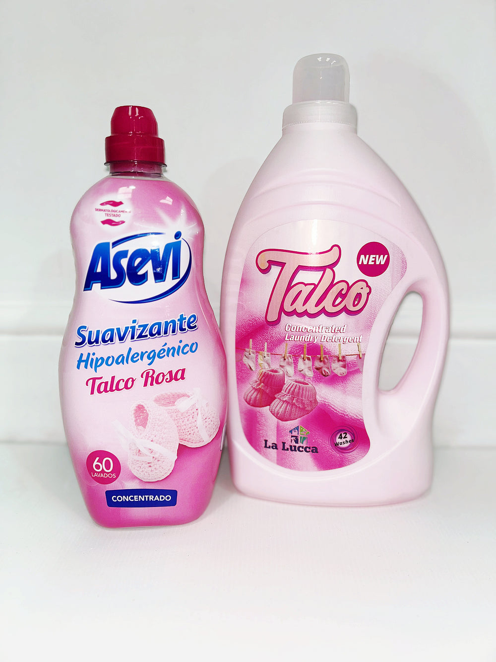 Pink Baby Talc Laundry Duo