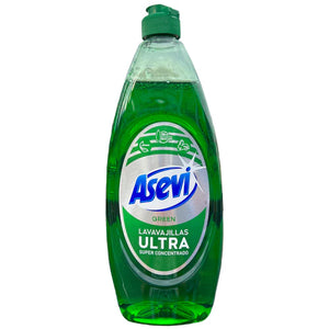 Asevi Super Concentrated Washing-Up Liquid 650ml - Ultra Green